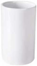 White Ceramic Cup Toothbrush Holder