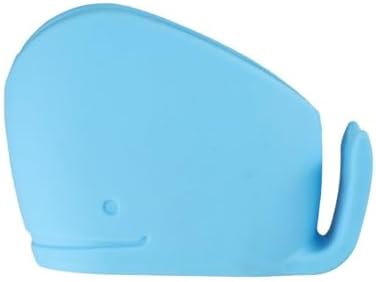 Cute Silicone Whale Toothbrush Holder for Kids - Blue