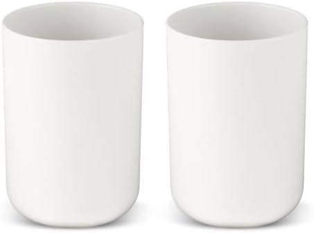 Premium 2-Piece Toothbrush Holder Cups