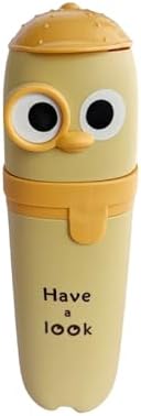 Cutie Cartoon Eyes Toothbrush Holder Mug 2-Pack Yellow Green