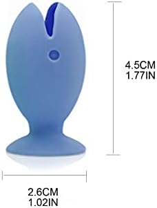 6-Piece Silicone Fish Toothbrush Holder