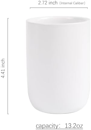BosilunLife Ceramic Toothbrush Holder - 12 Oz