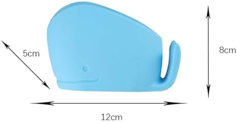 Cute Silicone Whale Toothbrush Holder for Kids - Blue