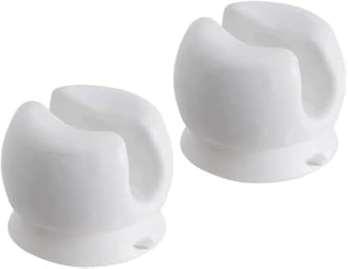Versatile White Wall-Mounted Toothbrush Holders