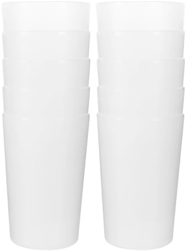 Kichvoe 10-Pack Transparent Toothbrush Cups