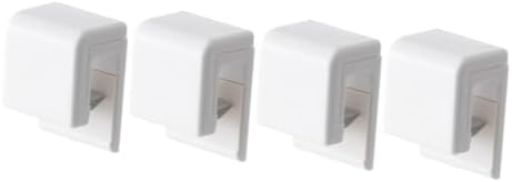VICASKY 4pcs Toothpaste Clips Wall Hooks Self Adhesive Bathroom Organizer