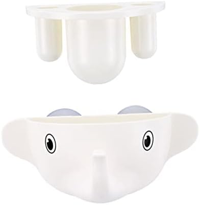 Zerodeko Cartoon Elephant Toothbrush and Toothpaste Organizer compact stylish functional bathroom accessory