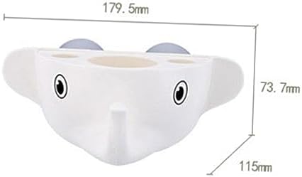 Zerodeko Cartoon Elephant Toothbrush and Toothpaste Organizer compact stylish functional bathroom accessory