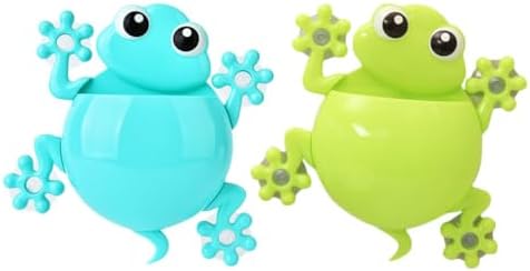 Zerodeko 2pc Cute Frog Tooth Brush Holder Storage for Kids