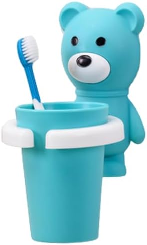 Cute Bear Toothbrush Holder Set for Kids