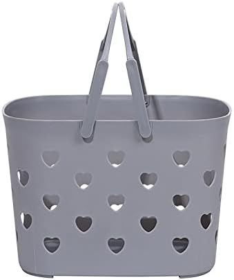 Sturdy BPA-free shower caddy with handles for bathroom essentials