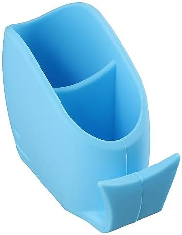 Cute Silicone Whale Toothbrush Holder for Kids - Blue