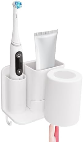 Space-Saving Toothbrush Mouthwash Holder for Bathrooms