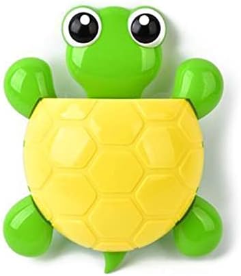 Cute Turtle Toothbrush Holder - Wall-Mounted Suction Cup Design for Elegance