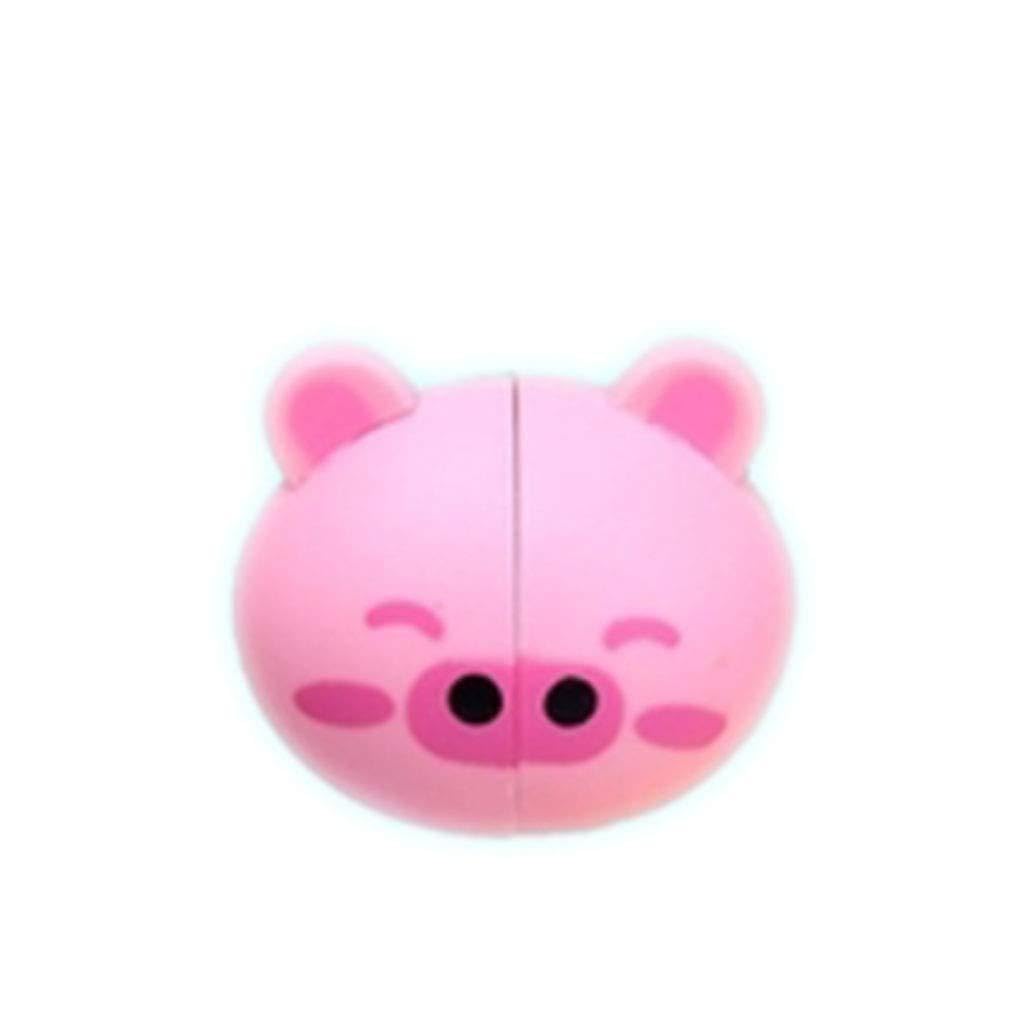 Kids Cartoon Animal Head Shaped Toothbrush Holder with Suction Cups