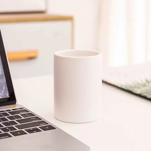RabyLeo Simple Ceramic Mouthwash Cup Frosted Toothbrush Holder