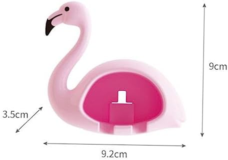 Garneck Wall Toothbrush Holder Flamingo Design