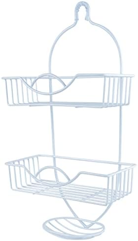 Bath Bliss 4010-WHT Rainbow Style Shower Caddy