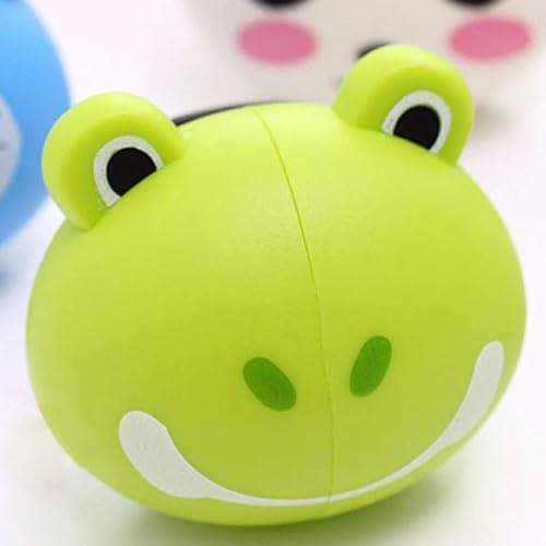 Kids Cartoon Animal Head Shaped Toothbrush Holder with Suction Cups