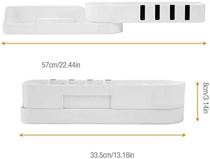 LKOP 2 Tier Plastic Shower Caddy Corner Shelf