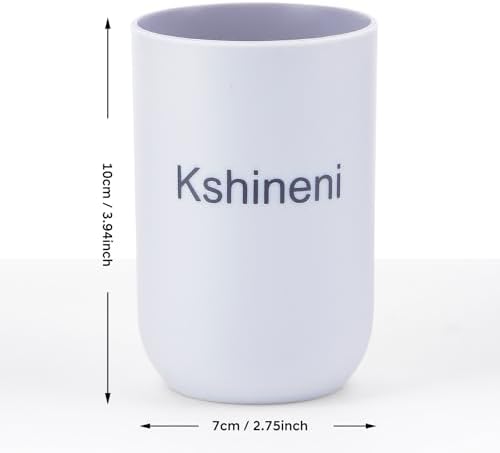 Bathroom Toothbrush Cup Holder - Durable Plastic Design