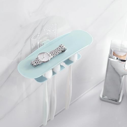 Compact Suction-Cup Toothbrush Holder