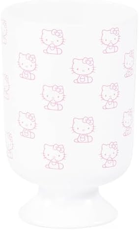 Hello Kitty Bathroom Tumbler - Pink White Resin Toothbrush Holder