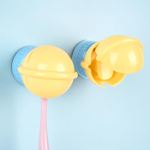 Keep Your Toothbrushes Neat Clean With These Wall-Mounted Holders Blue Yellow