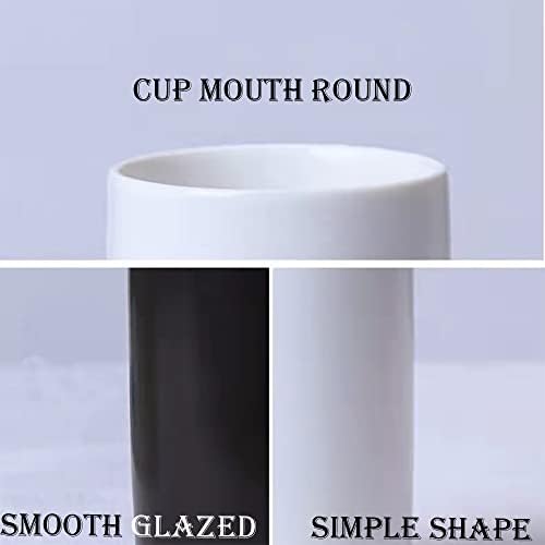 Ceramic Cup Holder 2 Pcs White Black