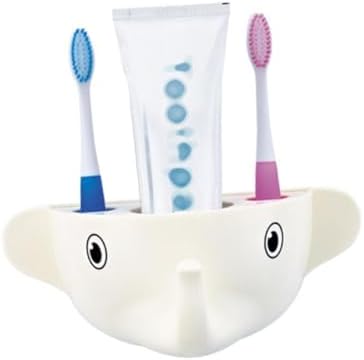Zerodeko Cartoon Elephant Toothbrush and Toothpaste Organizer compact stylish functional bathroom accessory