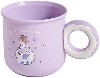 Cute Toothbrush Holder Cup with Donut Handle