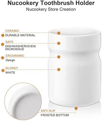 Nucookery Kids 275 Ceramic Toothbrush Holder White