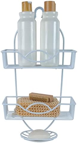 Bath Bliss 4010-WHT Rainbow Style Shower Caddy