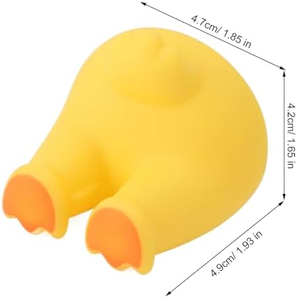Kids Duck Tail Toothbrush Holder Cartoon Animal Wall Mount Hook