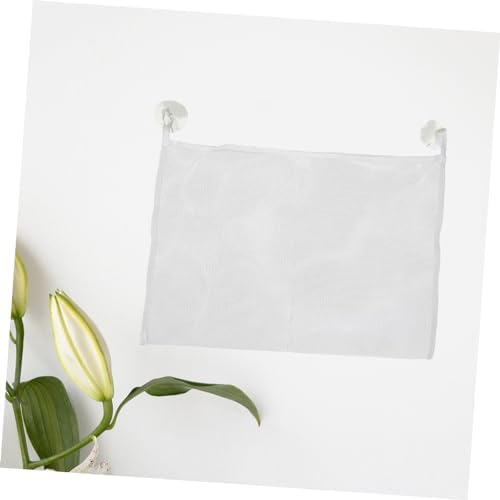 Zerodeko 3pc Hanging Bath Toy Storage Bag Mesh Organizer with Cups