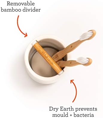 Bamboo Ceramic Toothbrush Holder Odor Free