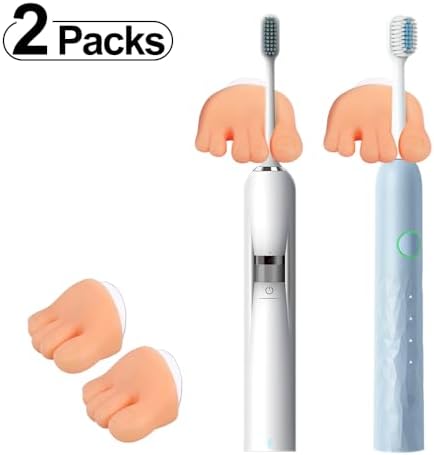 Cute Self-Adhesive Toe Shaped Toothbrush Holder Organizer