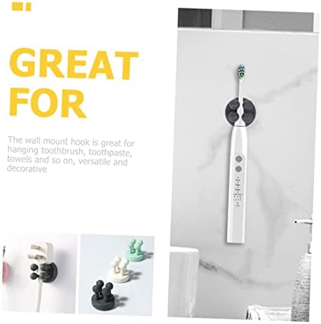 6Pcs Space Saving Wall Mounted Silicone Toothbrush Holders