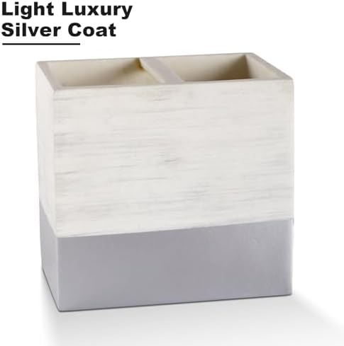 Toothbrush Holder with Anti-Slip Base for Bathroom Countertop Organizer