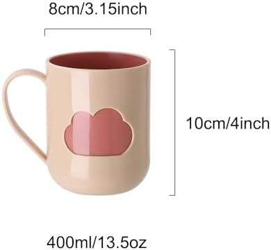 Elegant Mouthwash Cup with Handle for Bathroom Durable Easy to Carry