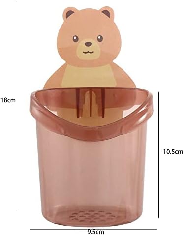 Cute Bear Wall Mounted Toothbrush Holder