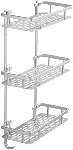 3-Tier ALUMINIUM Shower Caddy with Silver Finish
