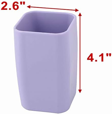 Uxcell Purple Toothbrush Cup 300ml Plastic