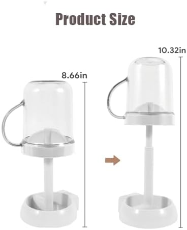 Iosjeude Toothbrush Holder with Cover 3 Slots Electric