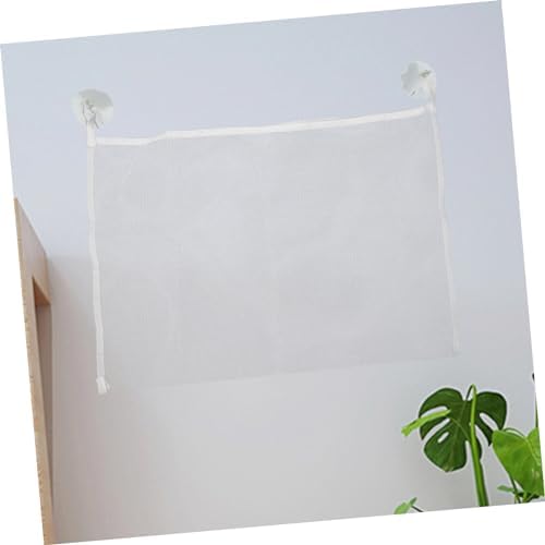 Zerodeko 3pc Hanging Bath Toy Storage Bag Mesh Organizer with Cups