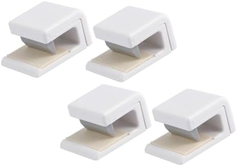 4pcs Wall Clips for Bathroom Toothpaste Holder and Toothbrush Stand