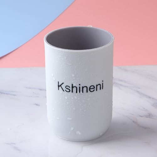 Bathroom Toothbrush Cup Holder - Durable Plastic Design
