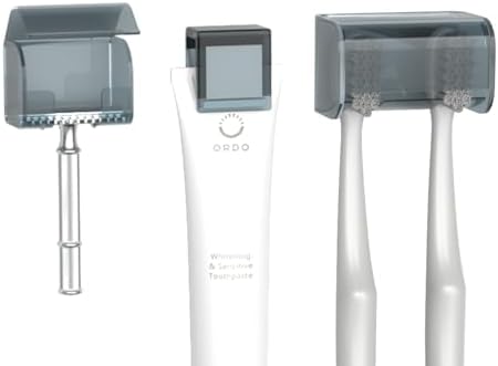 High-Quality 3-Pack Wall-Mounted Toothbrush Razor Holder