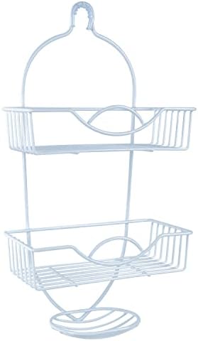 Bath Bliss 4010-WHT Rainbow Style Shower Caddy