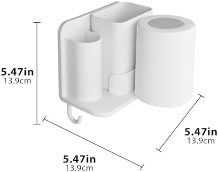 Space-Saving Toothbrush Mouthwash Holder for Bathrooms
